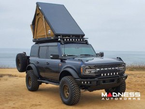 Ford Bronco Roof Rack - ZROADZ - 4 Door - Kit w/ Amber & White LED Pods & Rear Light Bar